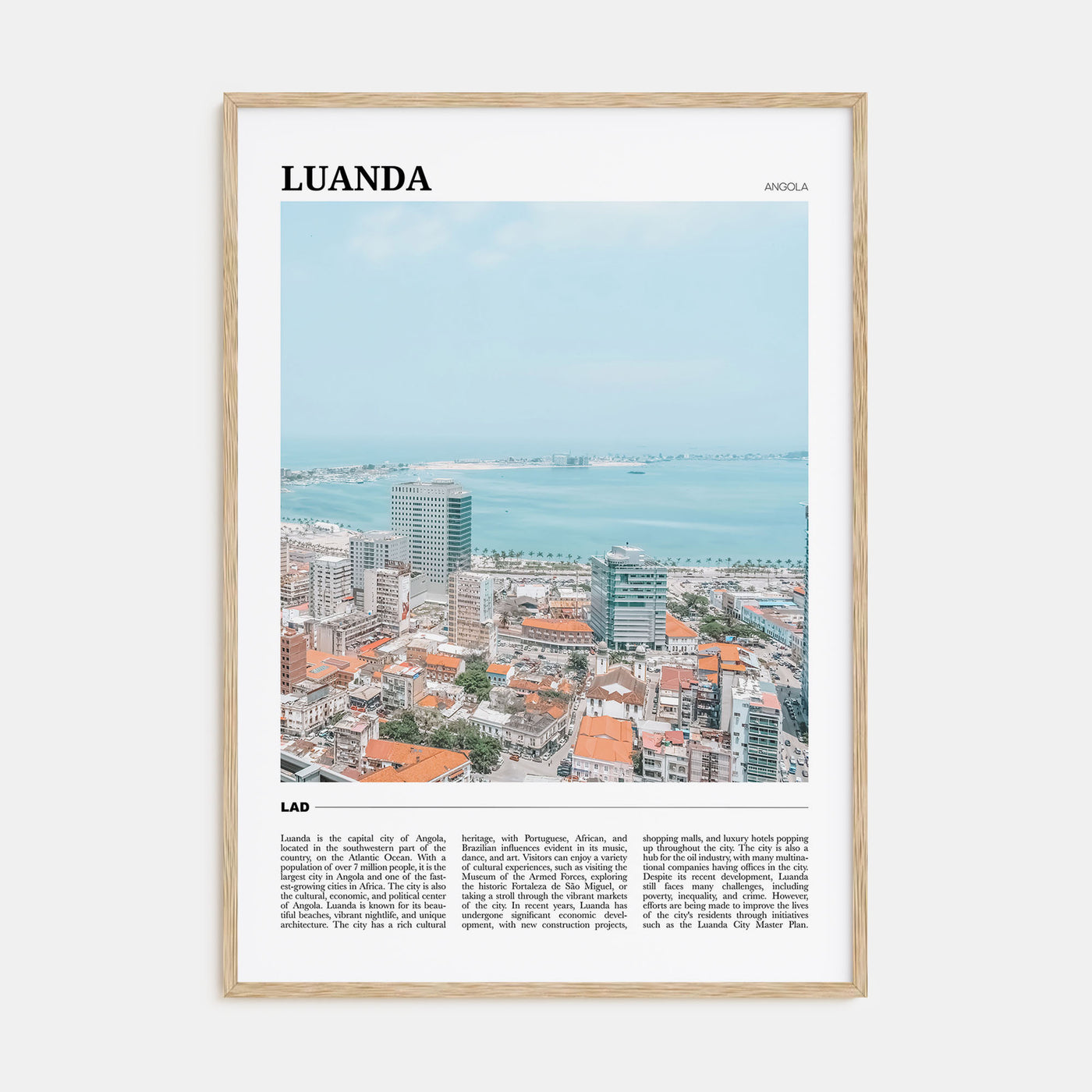Luanda Travel Color Poster