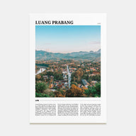Luang Prabang Travel Color Poster