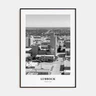 Lubbock Portrait B&W Poster