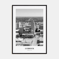 Lubbock Portrait B&W Poster