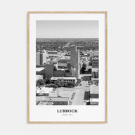 Lubbock Portrait B&W Poster