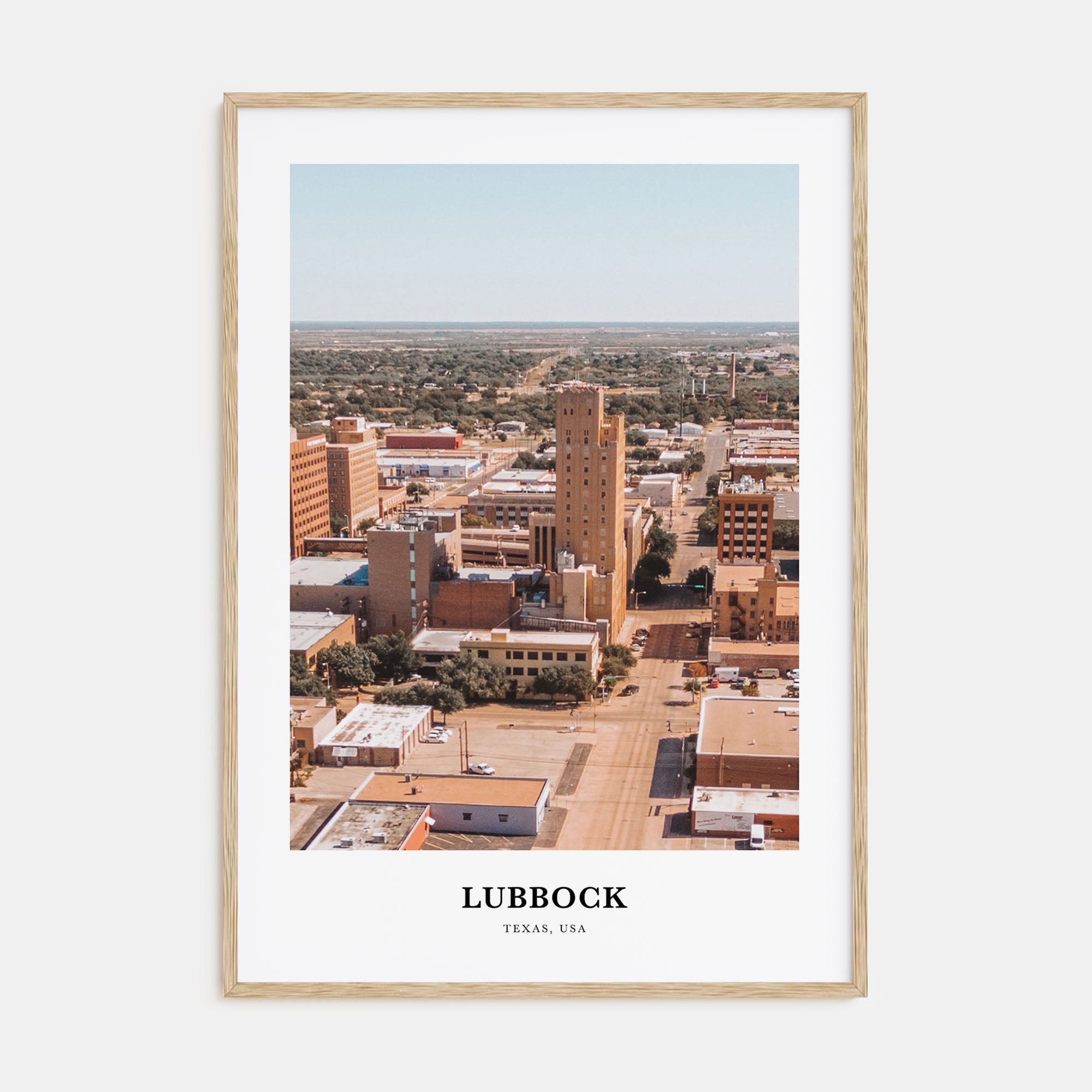 Lubbock Portrait Color Poster