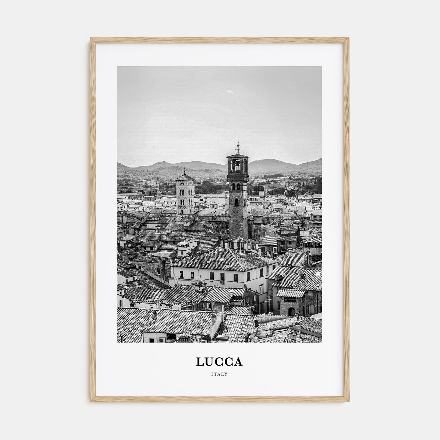 Lucca Portrait B&W Poster