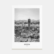 Lucca Portrait B&W Poster