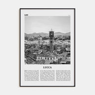 Lucca Travel B&W Poster