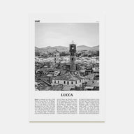 Lucca Travel B&W Poster