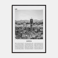 Lucca Travel B&W Poster