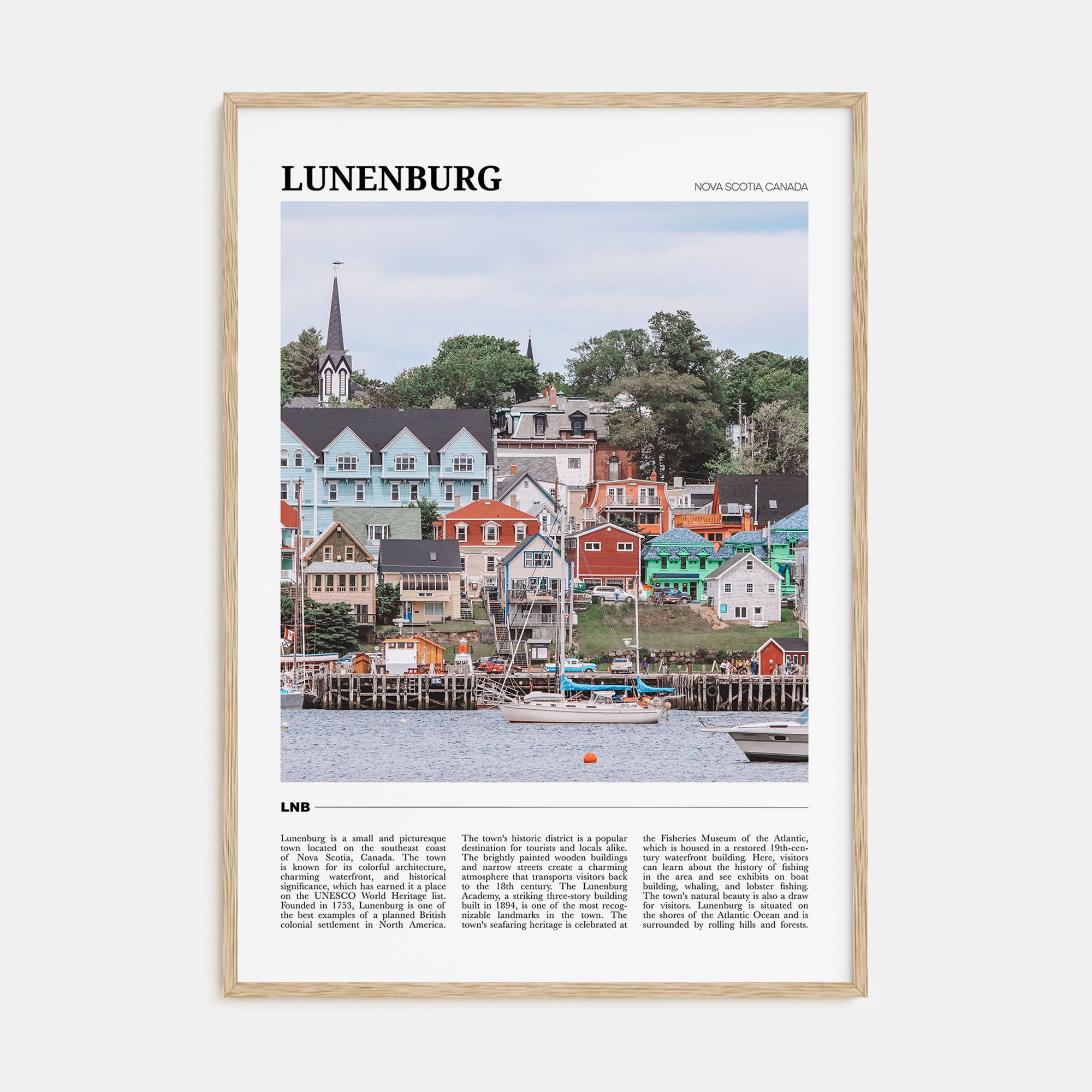 Lunenburg Travel Color Poster