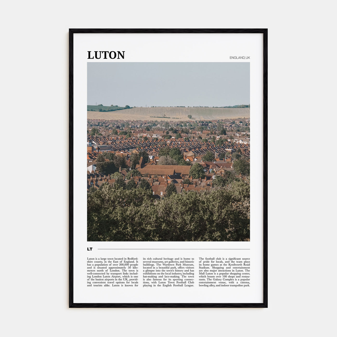Luton Travel Color Poster