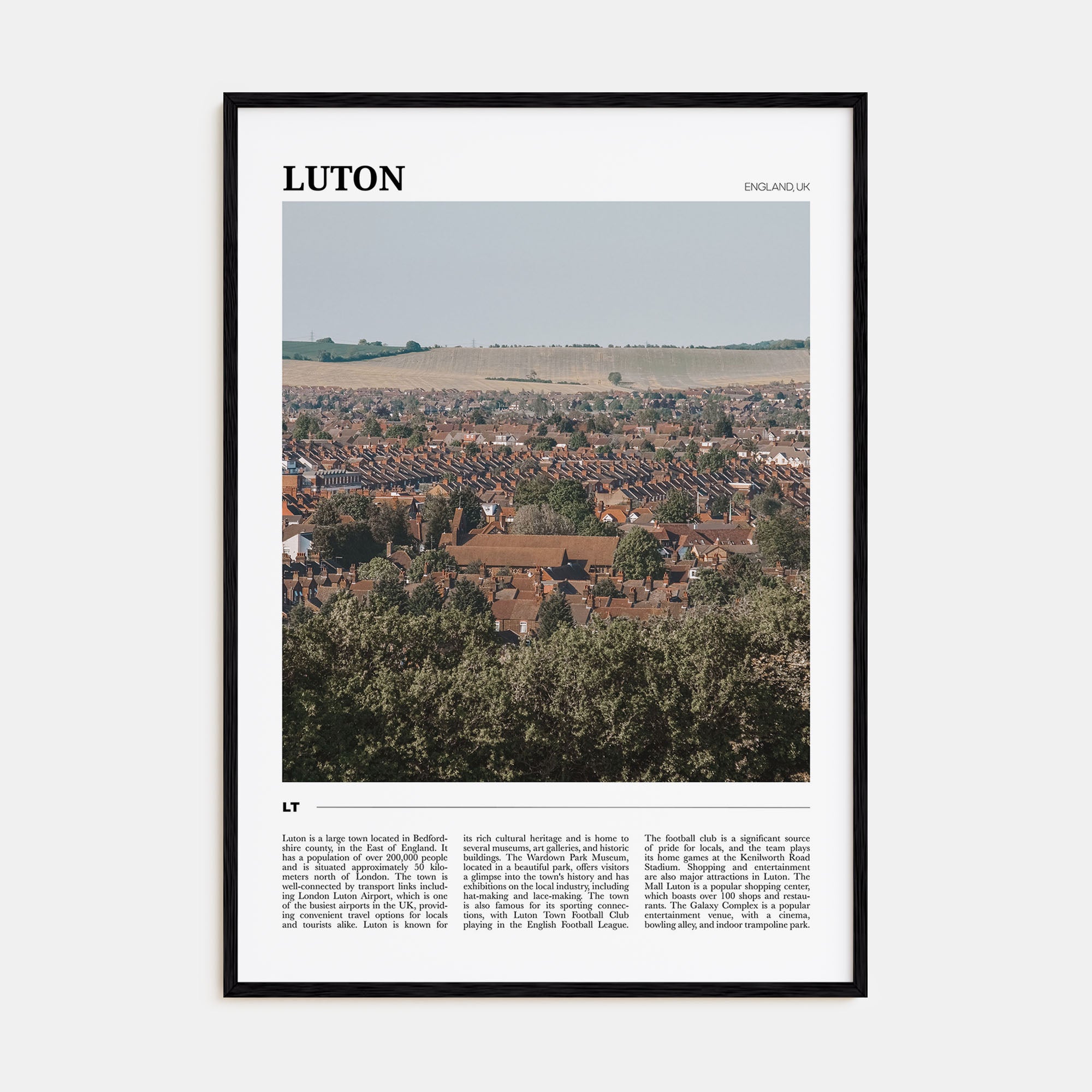 Luton Travel Color Poster