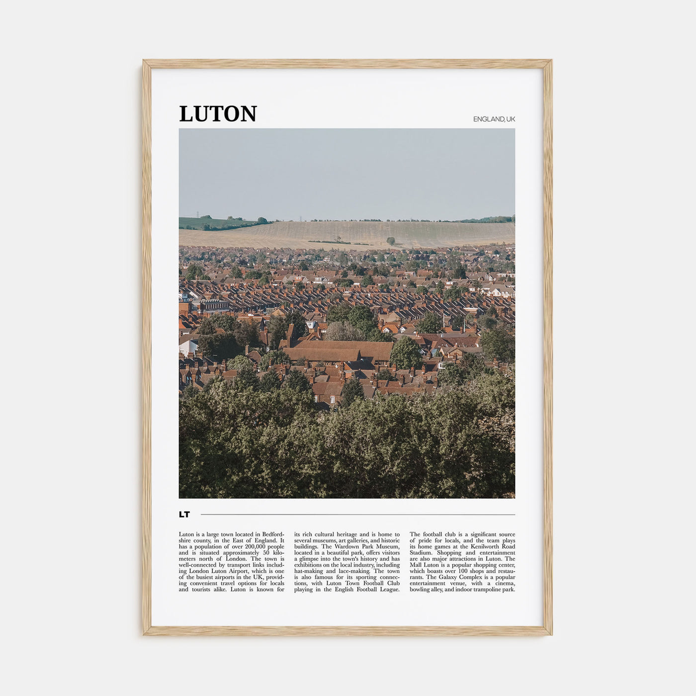 Luton Travel Color Poster
