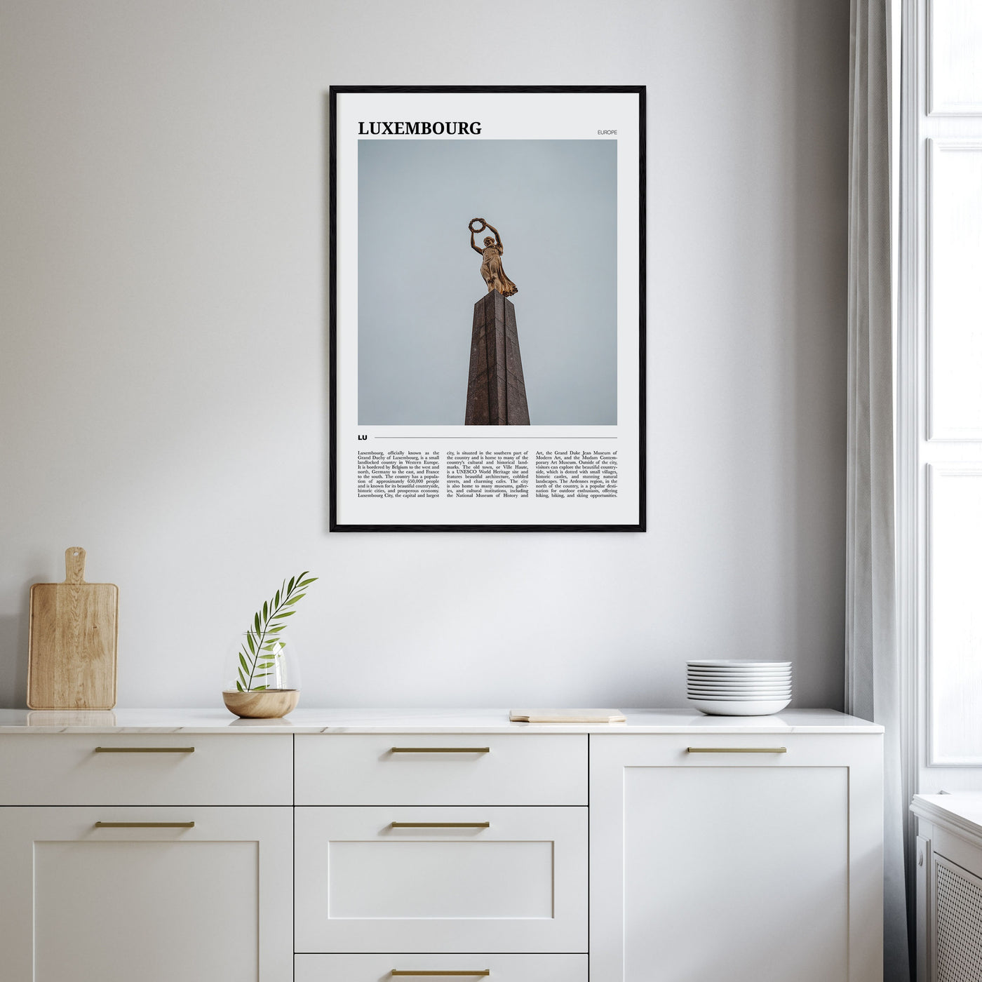 Luxembourg Travel Color Poster