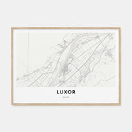 Luxor Map Landscape Poster