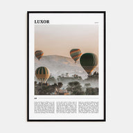 Luxor Travel Color Poster