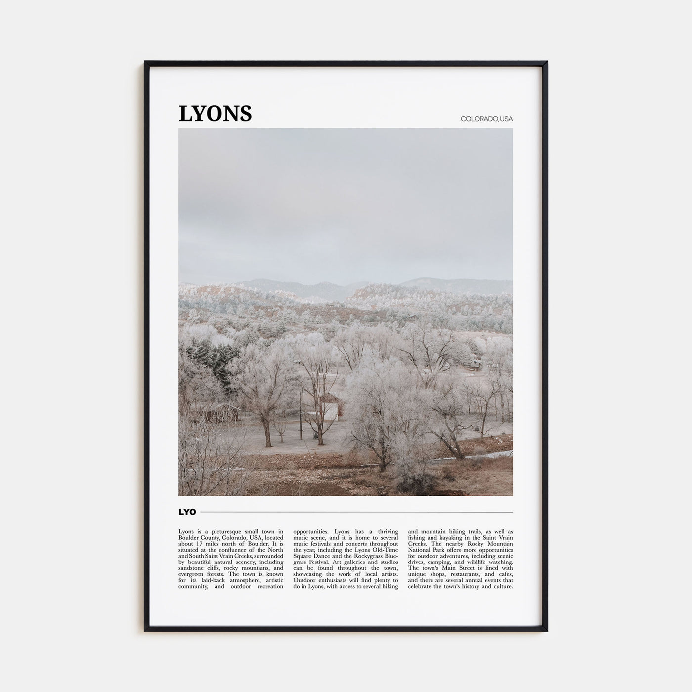 Lyons Travel Color Poster