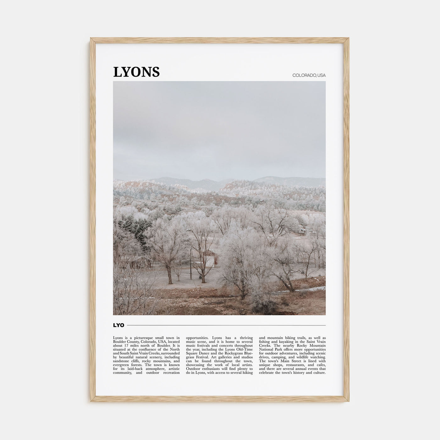 Lyons Travel Color Poster