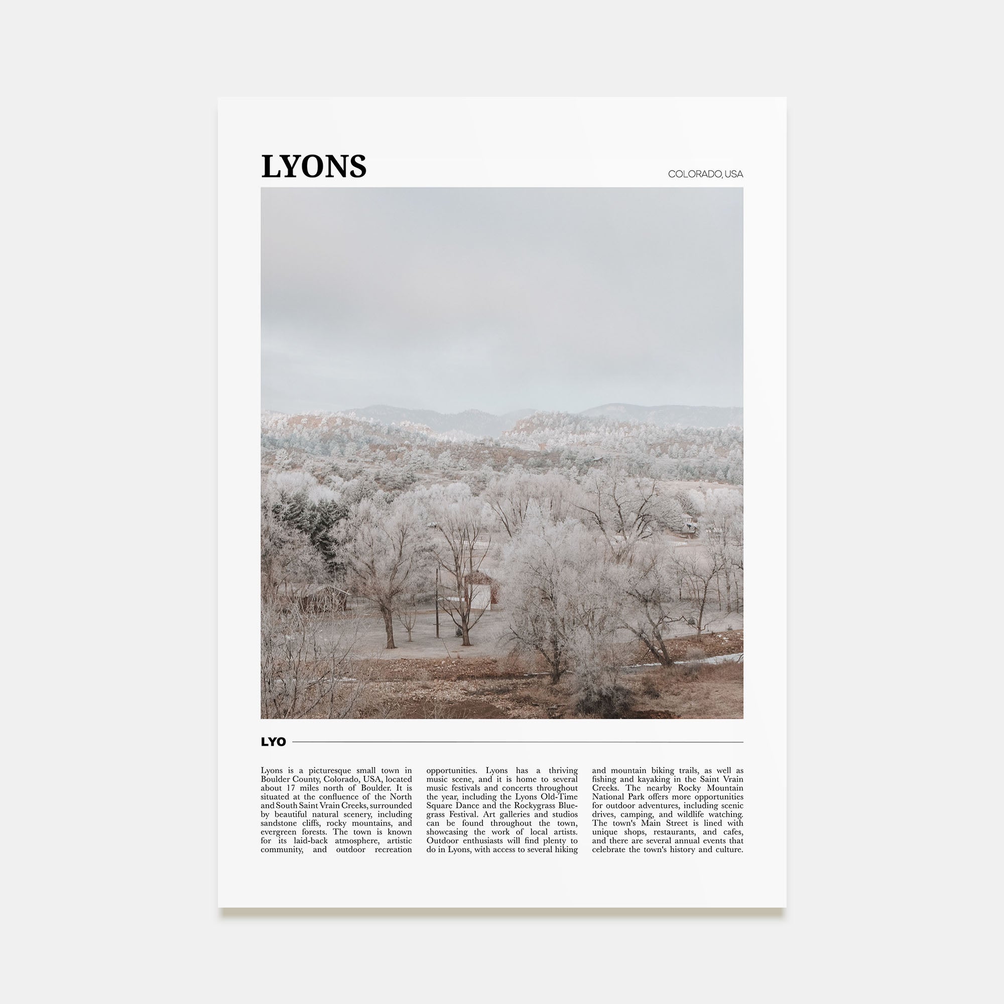 Lyons Travel Color Poster