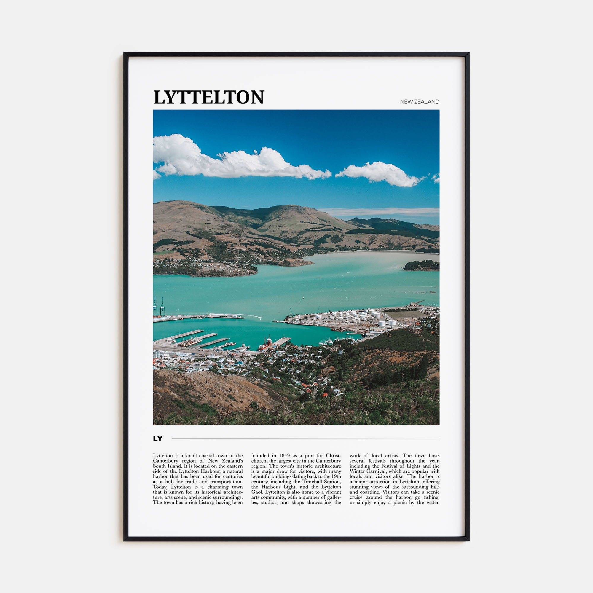 Lyttelton Travel Color Poster