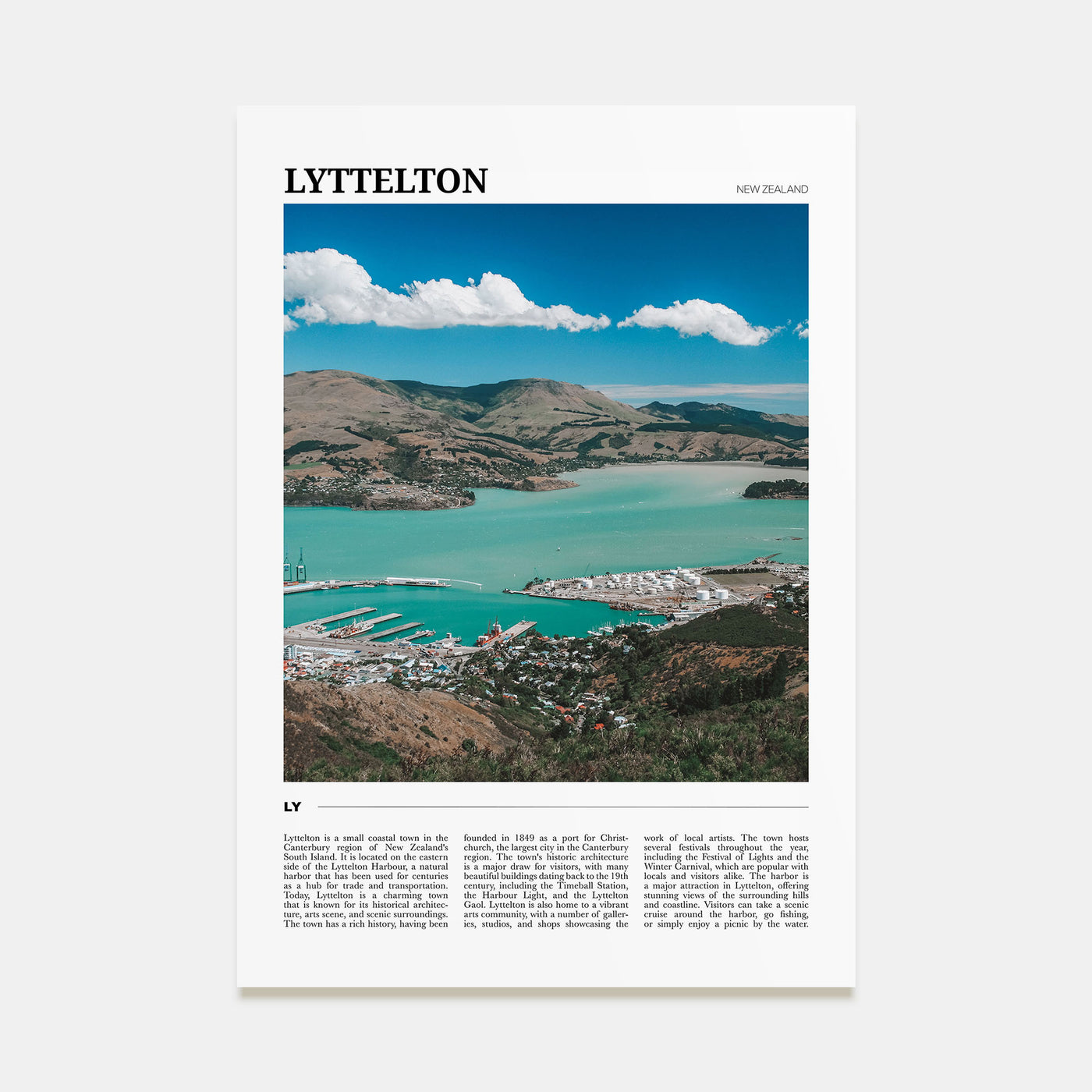 Lyttelton Travel Color Poster