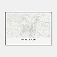 Maastricht Map Landscape Poster