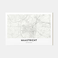 Maastricht Map Landscape Poster