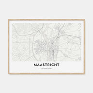 Maastricht Map Landscape Poster