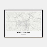 Maastricht Map Landscape Poster