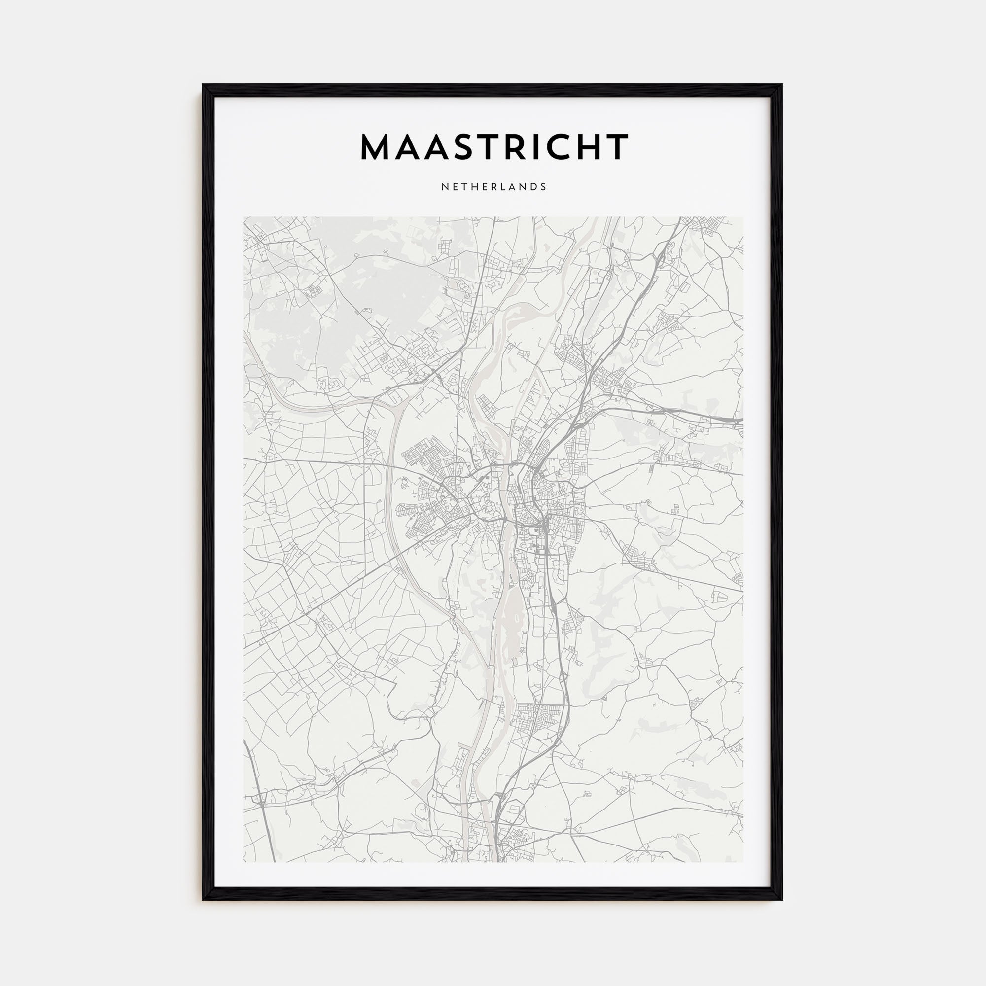Maastricht Map Portrait Poster