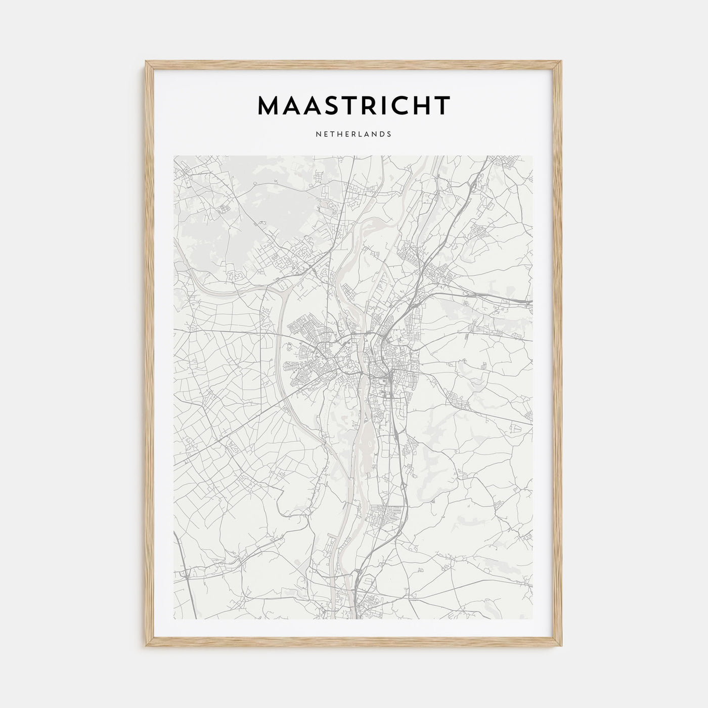 Maastricht Map Portrait Poster