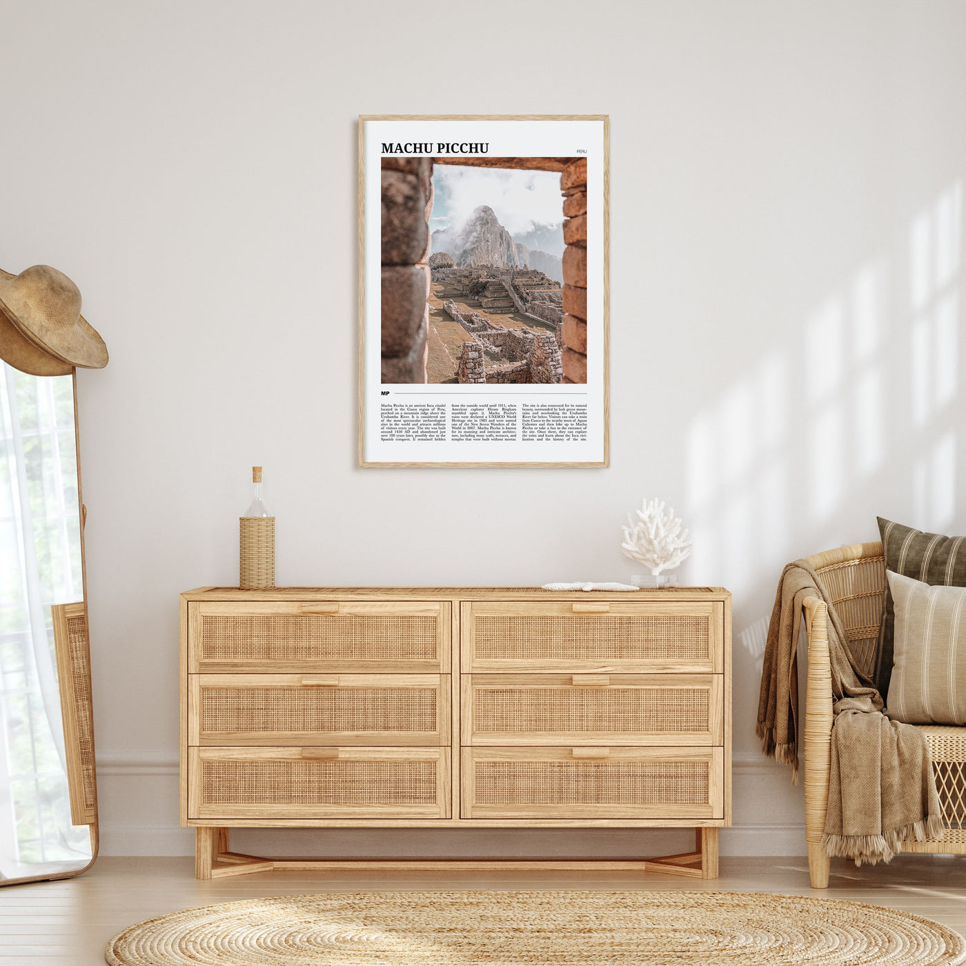 Machu Picchu Travel Color Poster