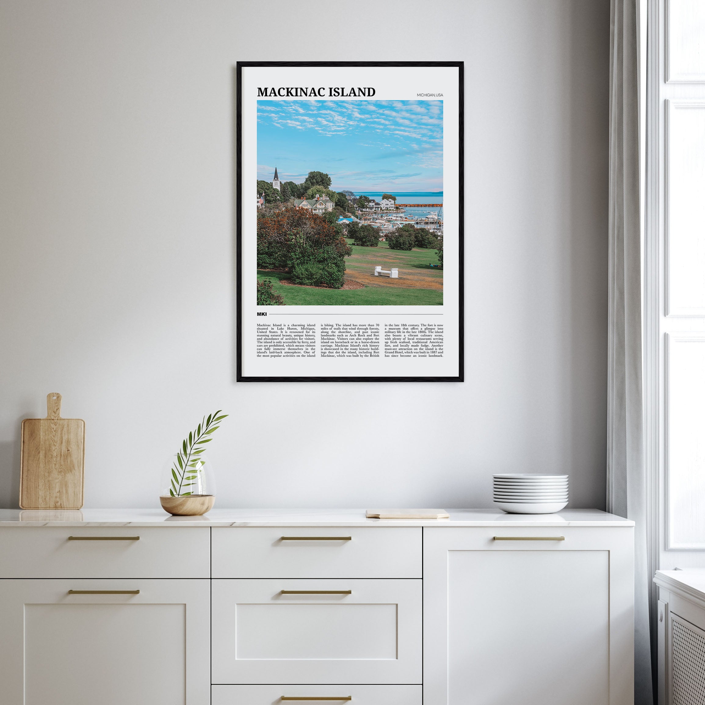 Mackinac Island Travel Color Poster