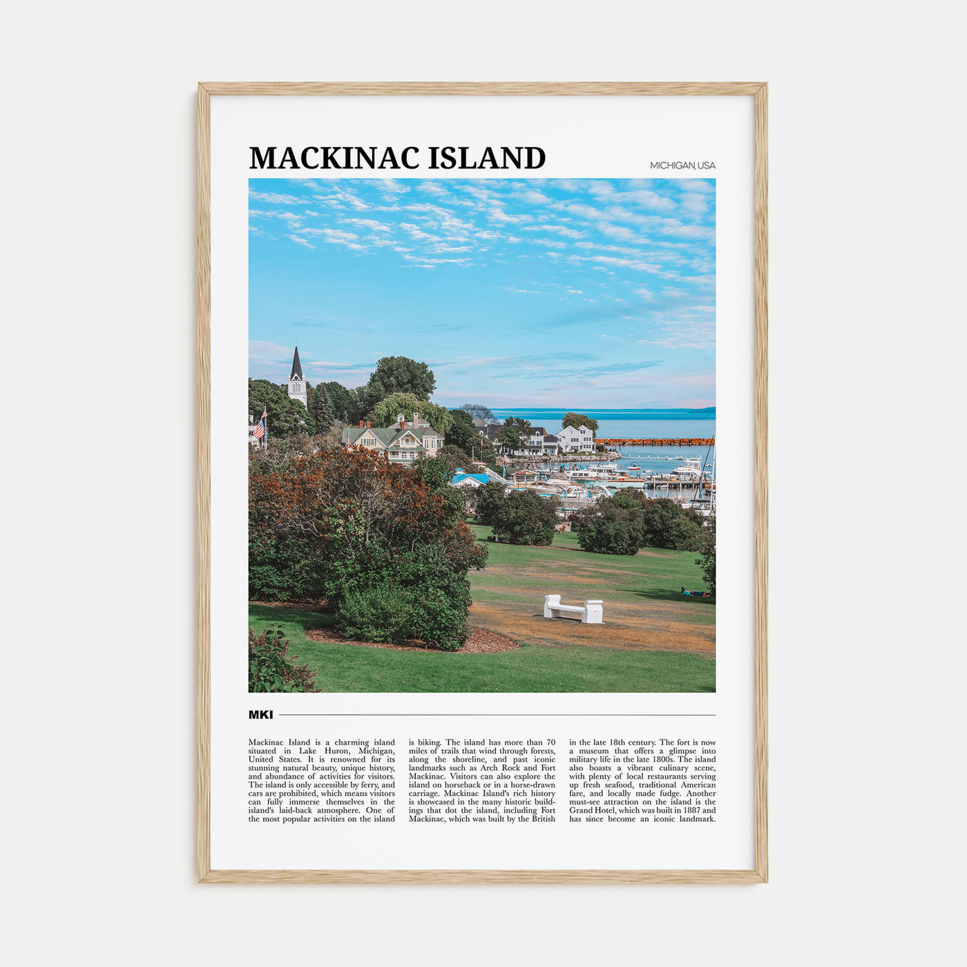 Mackinac Island Travel Color Poster