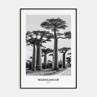 Madagascar Portrait B&W Poster