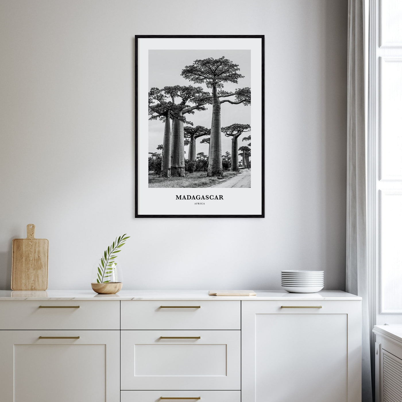 Madagascar Portrait B&W Poster