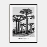 Madagascar Portrait B&W Poster