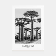 Madagascar Portrait B&W Poster