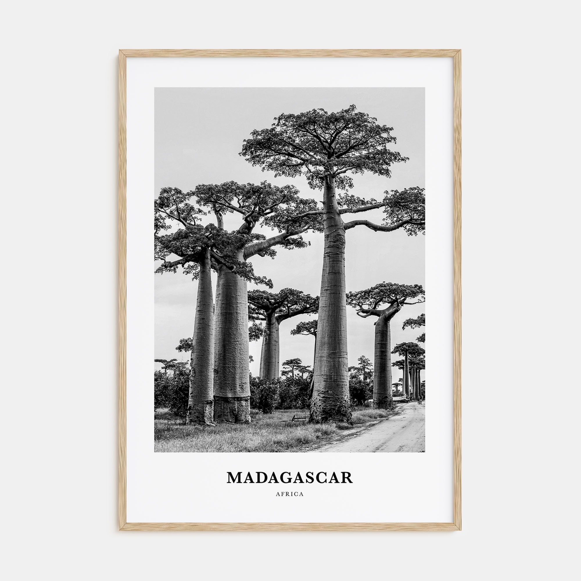 Madagascar Portrait B&W Poster