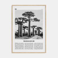 Madagascar Travel B&W Poster