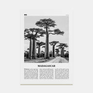 Madagascar Travel B&W Poster
