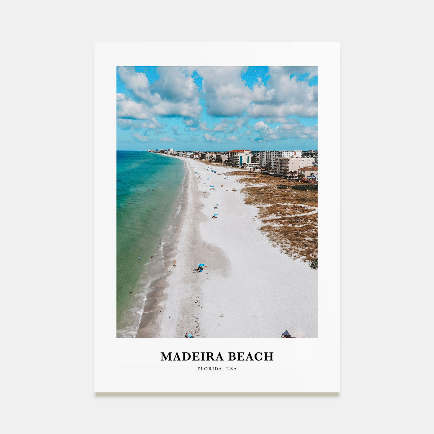 Madeira Beach Portrait Color Poster