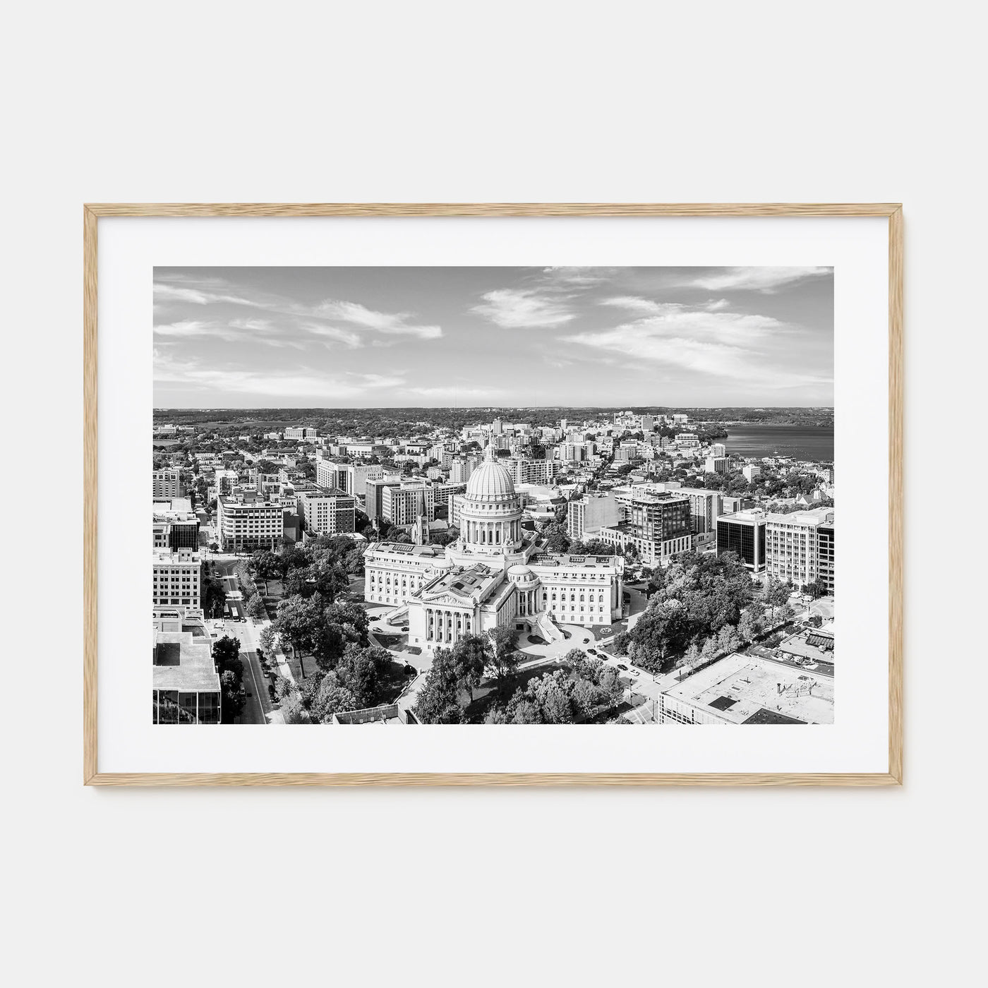 Madison Landscape B&W Poster
