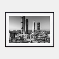Madrid Landscape B&W Poster