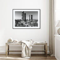 Madrid Landscape B&W Poster