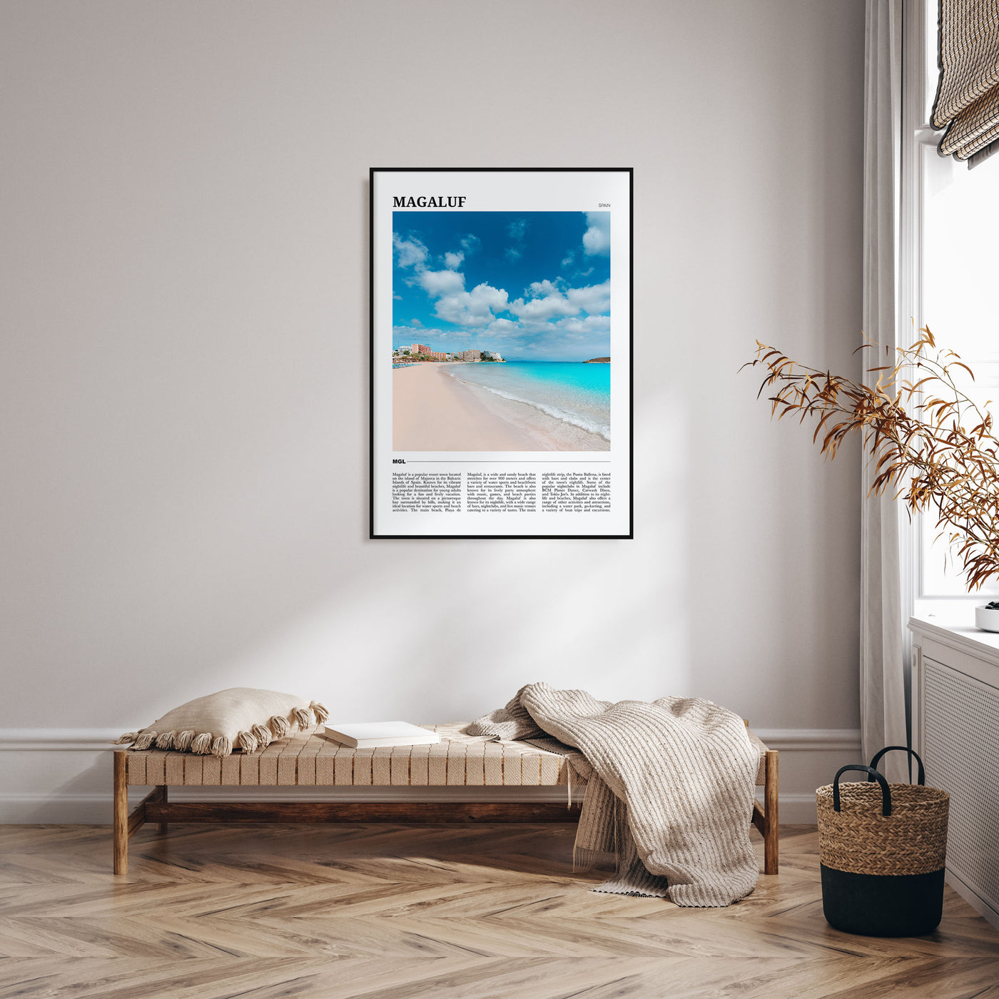 Magaluf Travel Color Poster