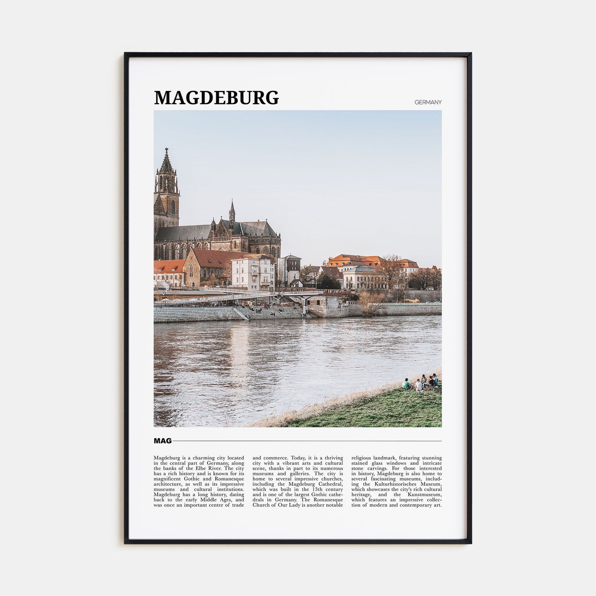 Magdeburg Travel Color No 2 Poster