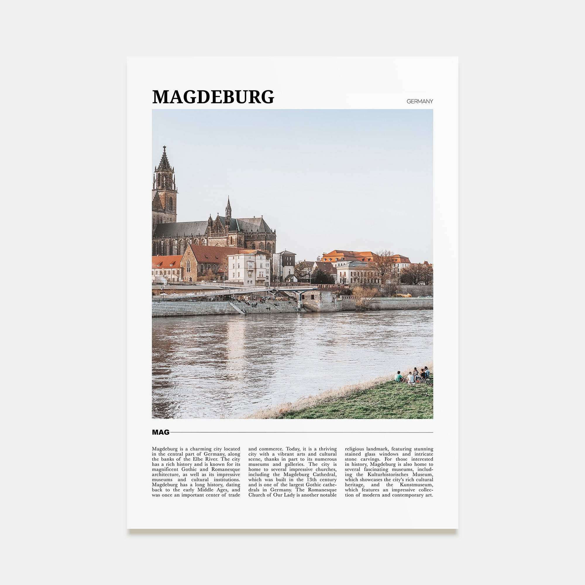 Magdeburg Travel Color No 2 Poster