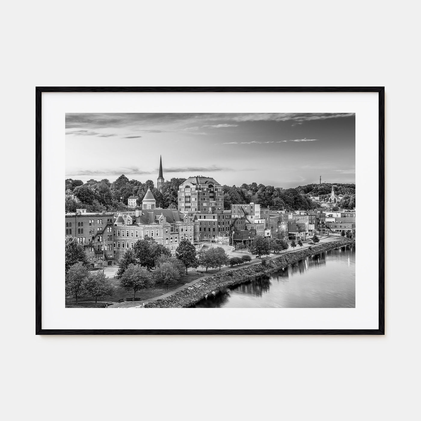 Maine Landscape B&W Poster
