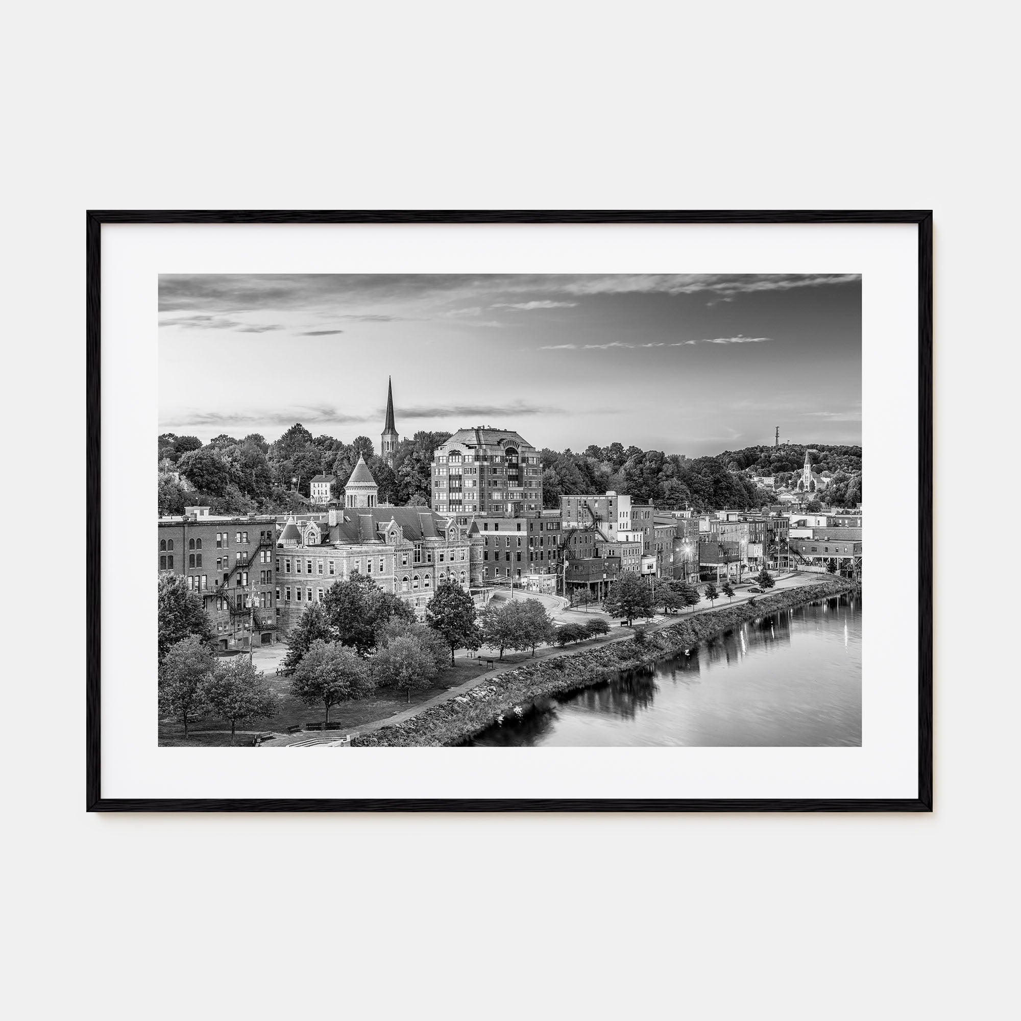 Maine Landscape B&W Poster