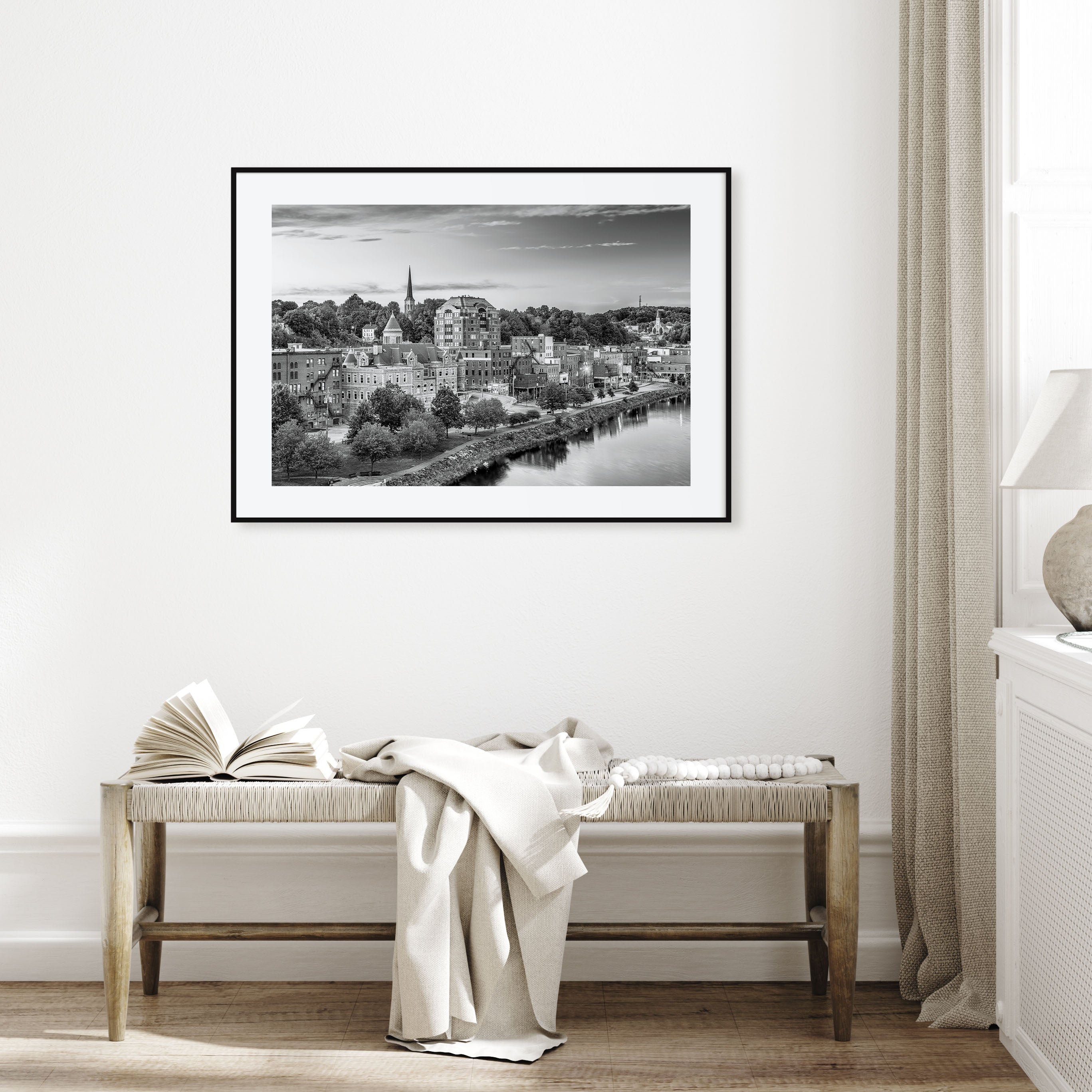 Maine Landscape B&W Poster