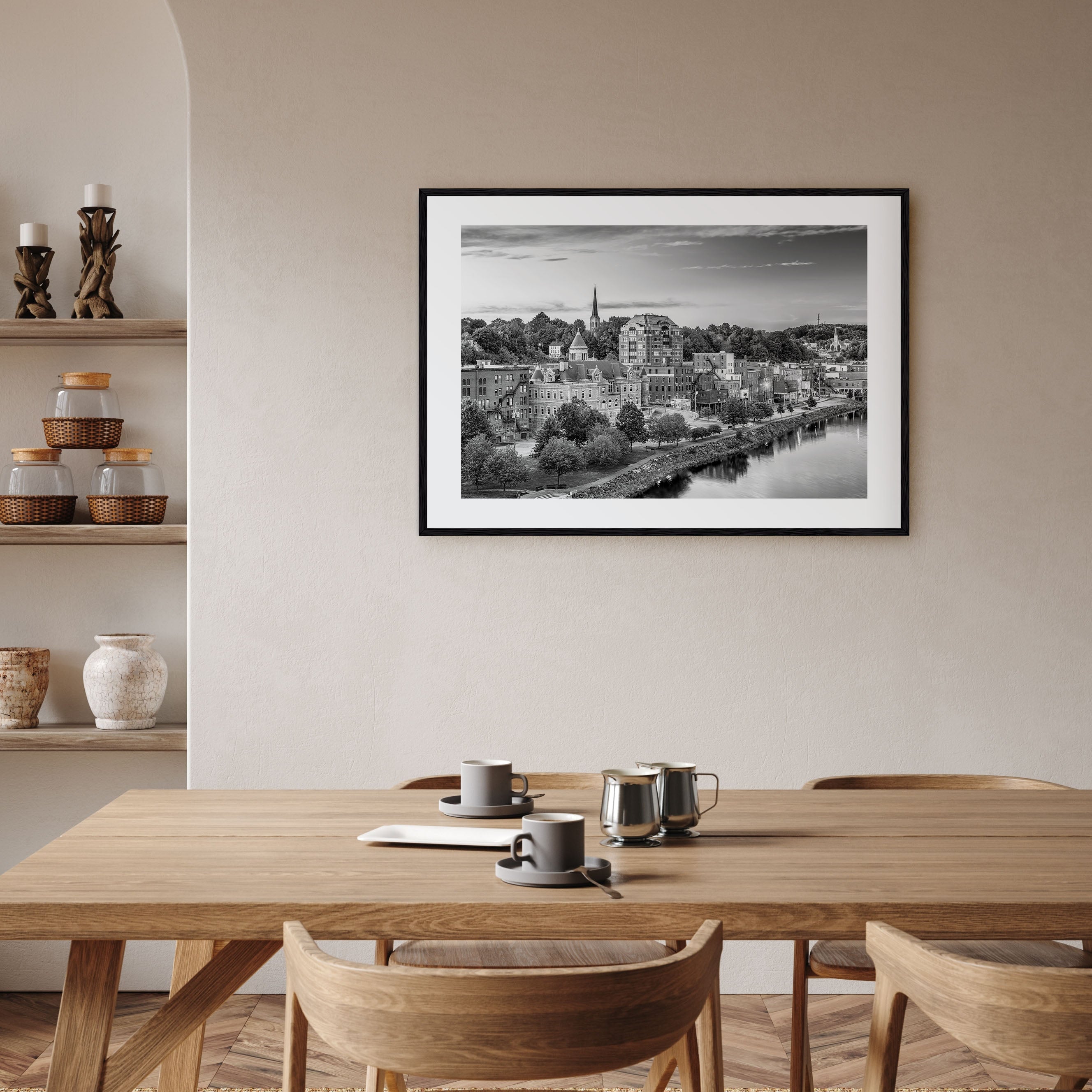 Maine Landscape B&W Poster